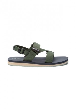 Green Jack Wolfskin Urban Entdeckung Belt Men Sandals | 51311994