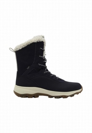 Navy Jack Wolfskin Everquest Texapore Snow High Women Winter Boots | 11742454