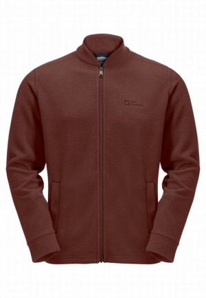 Red Jack Wolfskin Light Curl Men Fleece Jackets | 64637779