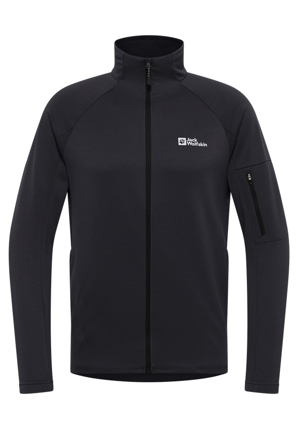 Black Jack Wolfskin Alpgrat Fz Men Fleece Jackets | 65292947