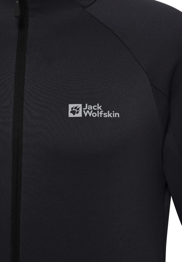 Black Jack Wolfskin Alpgrat Fz Men Fleece Jackets | 65292947