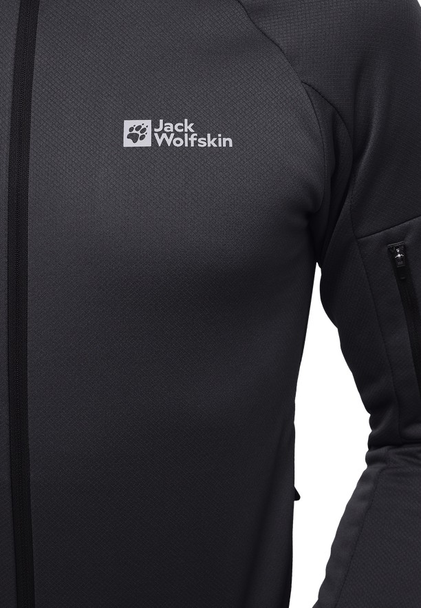 Black Jack Wolfskin Alpgrat Fz Men Fleece Jackets | 65292947