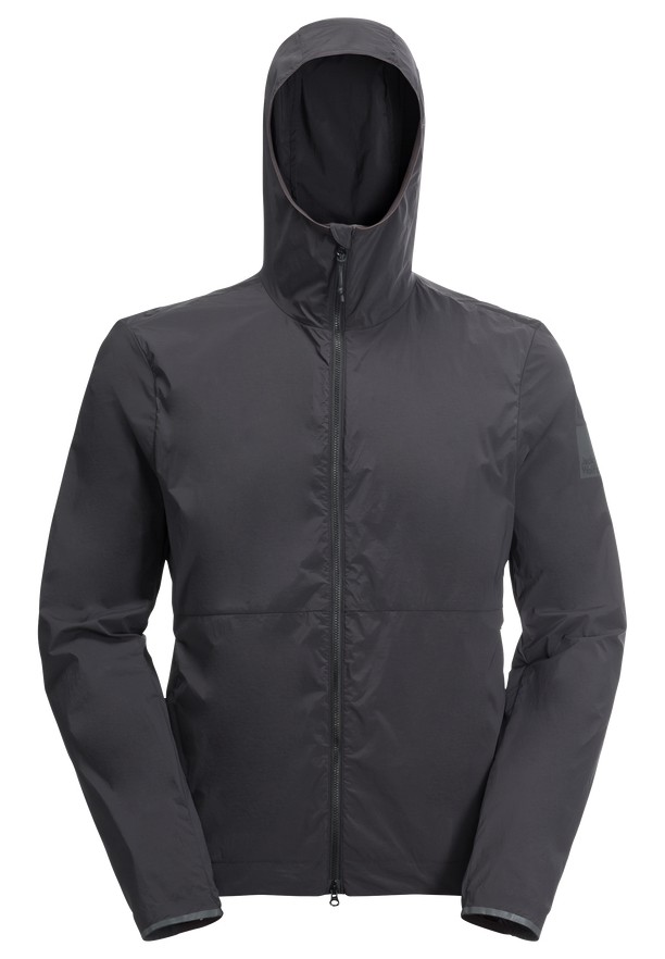 Black Jack Wolfskin Bike Commute Wind Men Softshell Jackets | 26212963