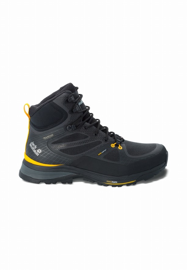 Black Jack Wolfskin Force Trekker Texapore Mid Men Hiking Shoes | 41778421