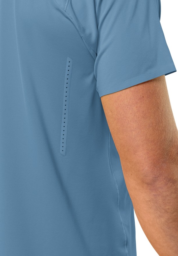 Blue Jack Wolfskin Prelight Chill Men T Shirts | 30919252