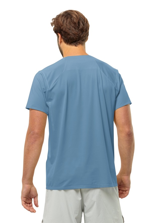 Blue Jack Wolfskin Prelight Chill Men T Shirts | 30919252