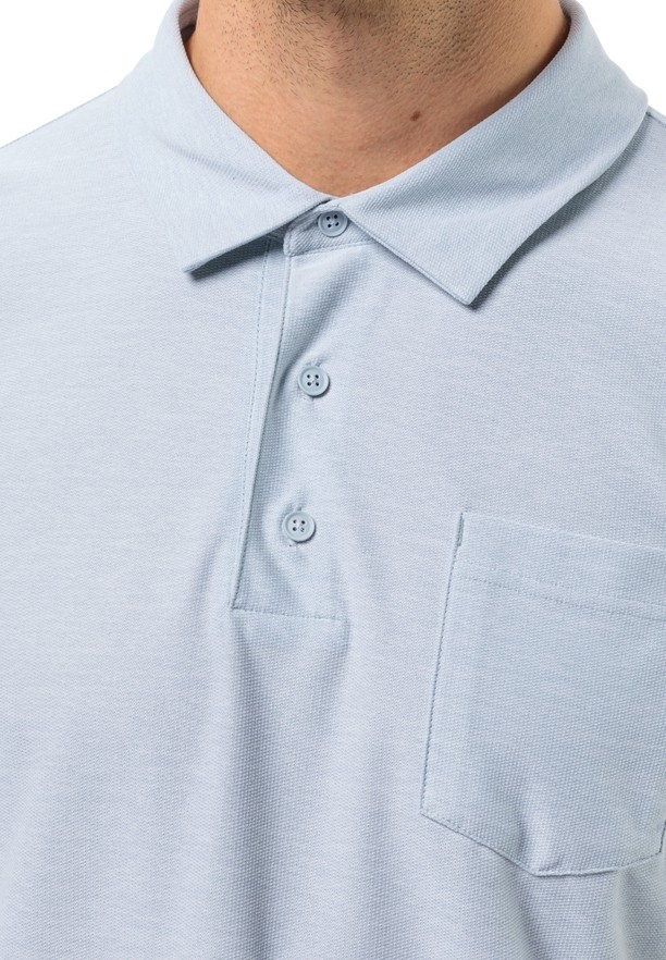 Blue Jack Wolfskin Terral Men Polo Shirts | 54899069