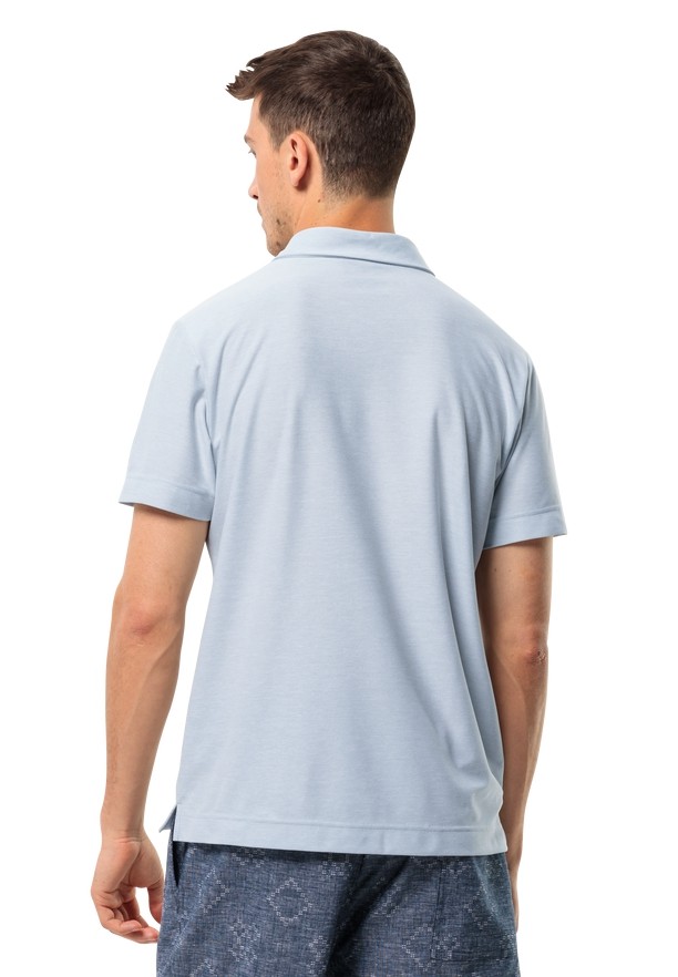 Blue Jack Wolfskin Terral Men Polo Shirts | 54899069