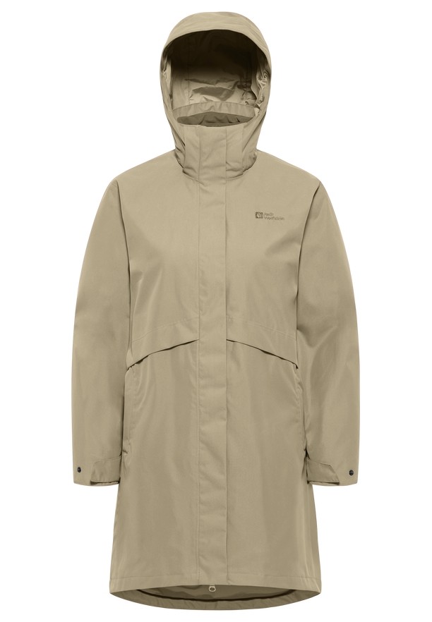 Khaki Jack Wolfskin Baylight 3in1 Women Coats | 94918577