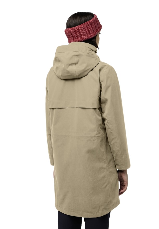 Khaki Jack Wolfskin Baylight 3in1 Women Coats | 94918577