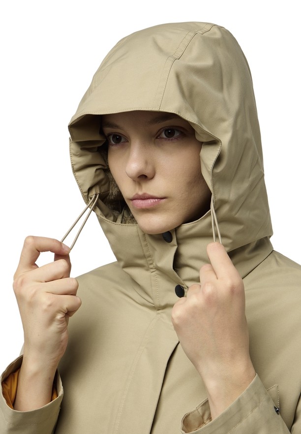 Khaki Jack Wolfskin Wintertor Women Coats | 16883106