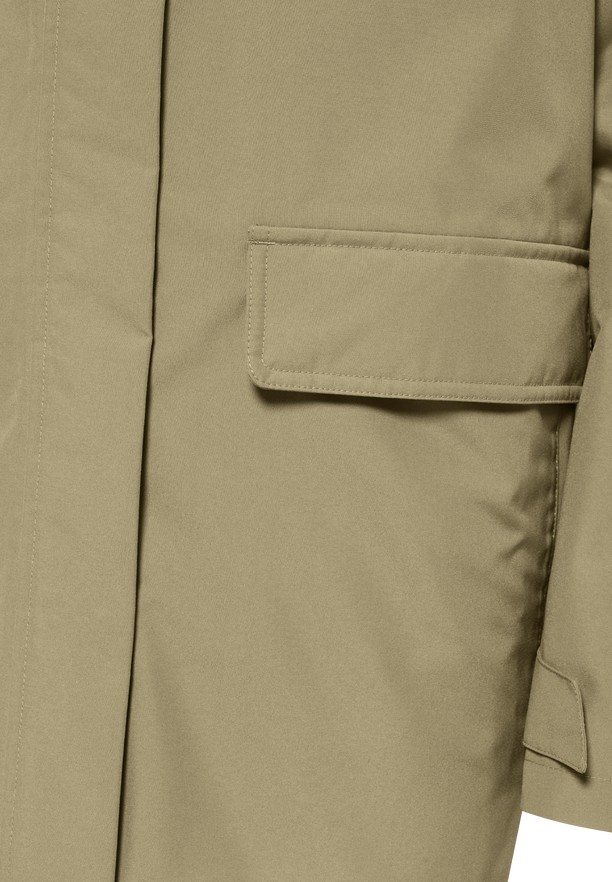 Khaki Jack Wolfskin Wintertor Women Coats | 16883106