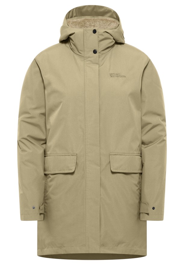 Khaki Jack Wolfskin Wintertor Women Coats | 16883106