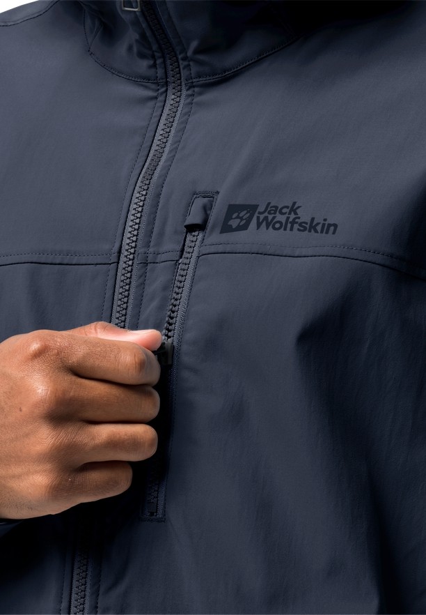 Navy Jack Wolfskin Desert Wind Men Jackets | 93098824