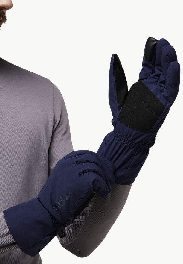 Navy Jack Wolfskin Highloft Men Gloves | 58867079