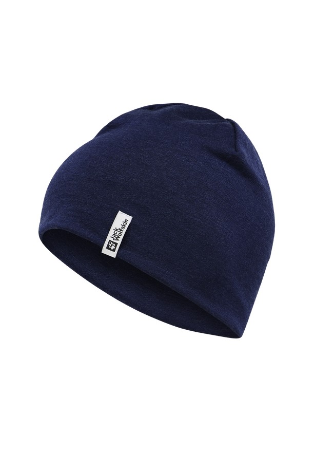 Navy Jack Wolfskin Merino Women Beanie | 39373835