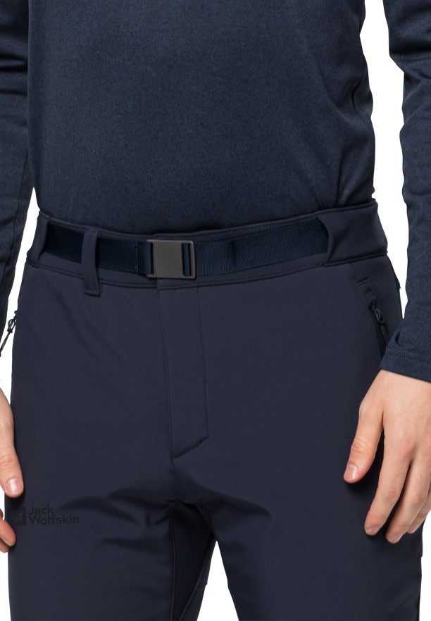 Navy Jack Wolfskin Stollberg Men Hiking Pants | 47256030