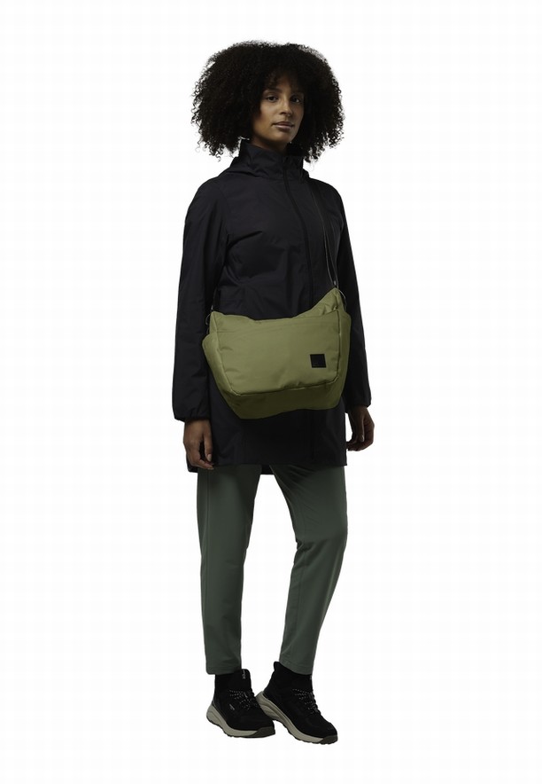 Olive Jack Wolfskin Burgweg Women Shoulder Bags | 78048413