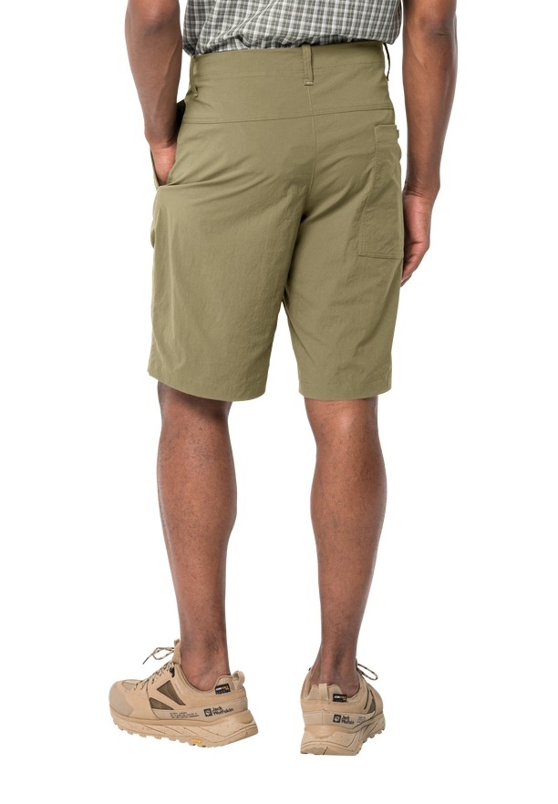Olive Jack Wolfskin Desert Men Shorts | 92619389