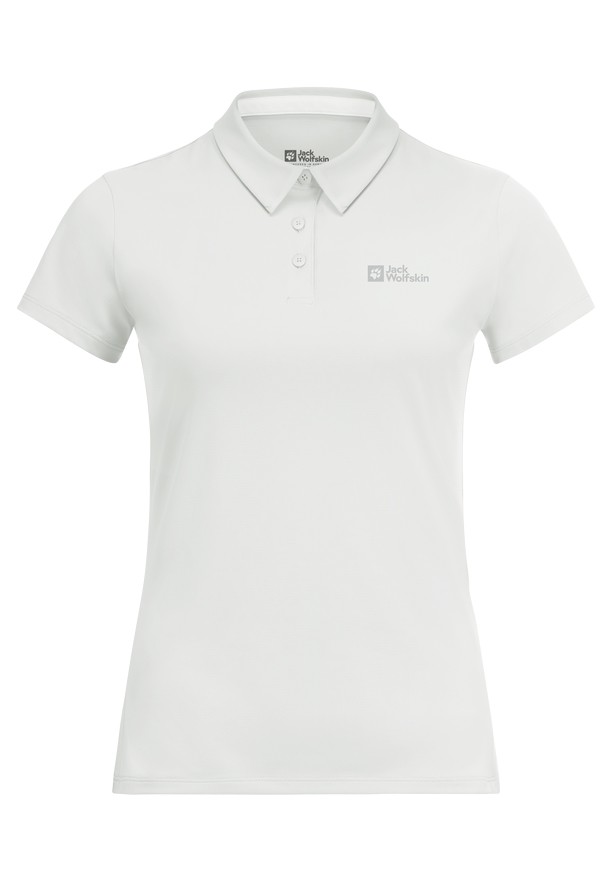White Jack Wolfskin Prelight Trail Women Polo Shirts | 95640034
