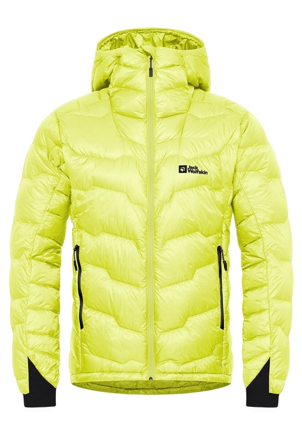 Yellow Jack Wolfskin Alpspitze Hoody Men Down Jackets | 39264329